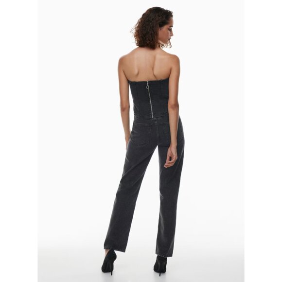 (Flaws) Aritzia Denim Forum | The '90s Joni Hi-rise Loose Jean In Black Eyeliner - Picture 2 of 15